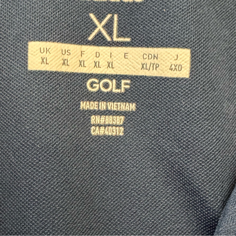 Adidas Navy Blue Edisto Marina Polo golf shirt, size XL - Picture 5 of 7